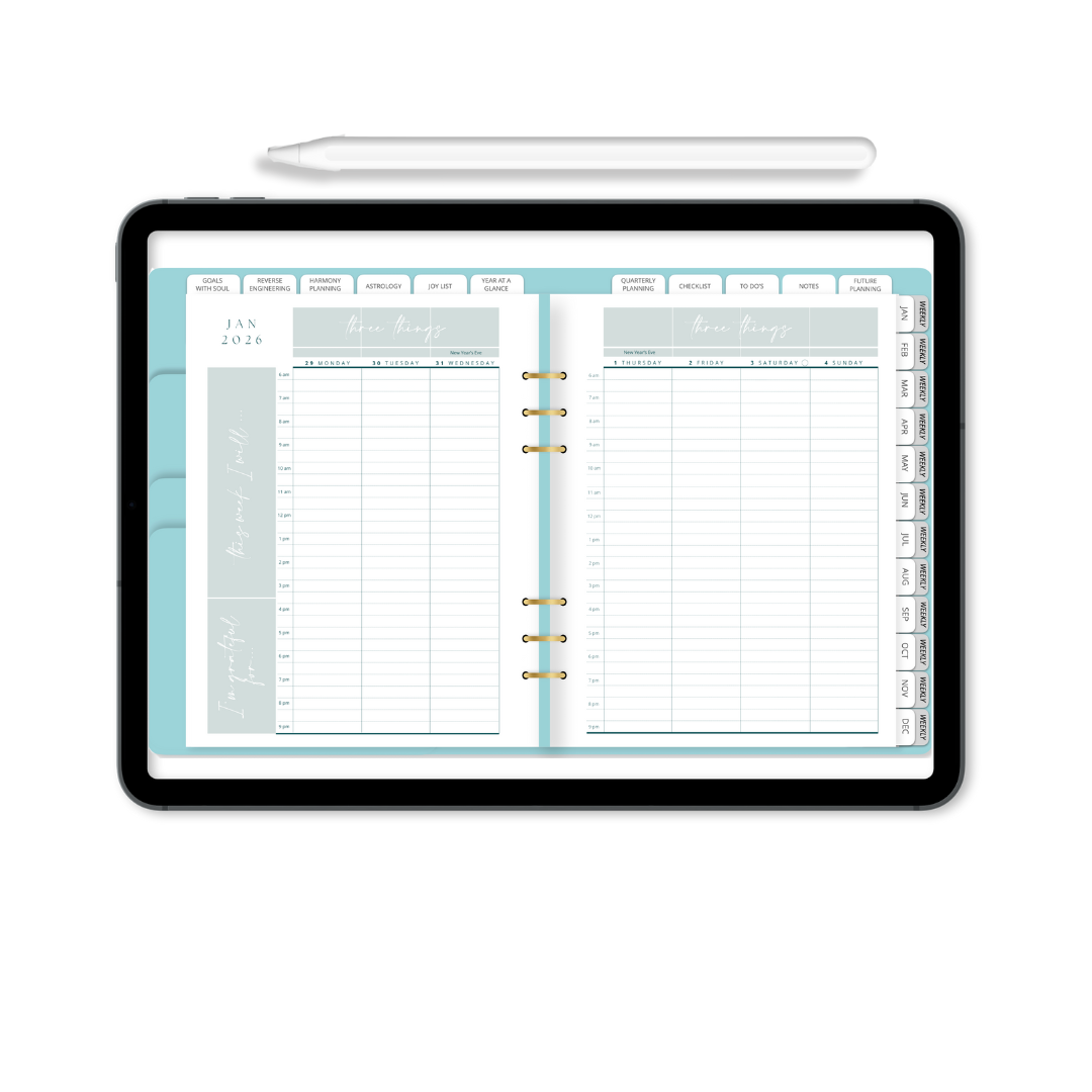 Interactive Digital YL Harmony Planner